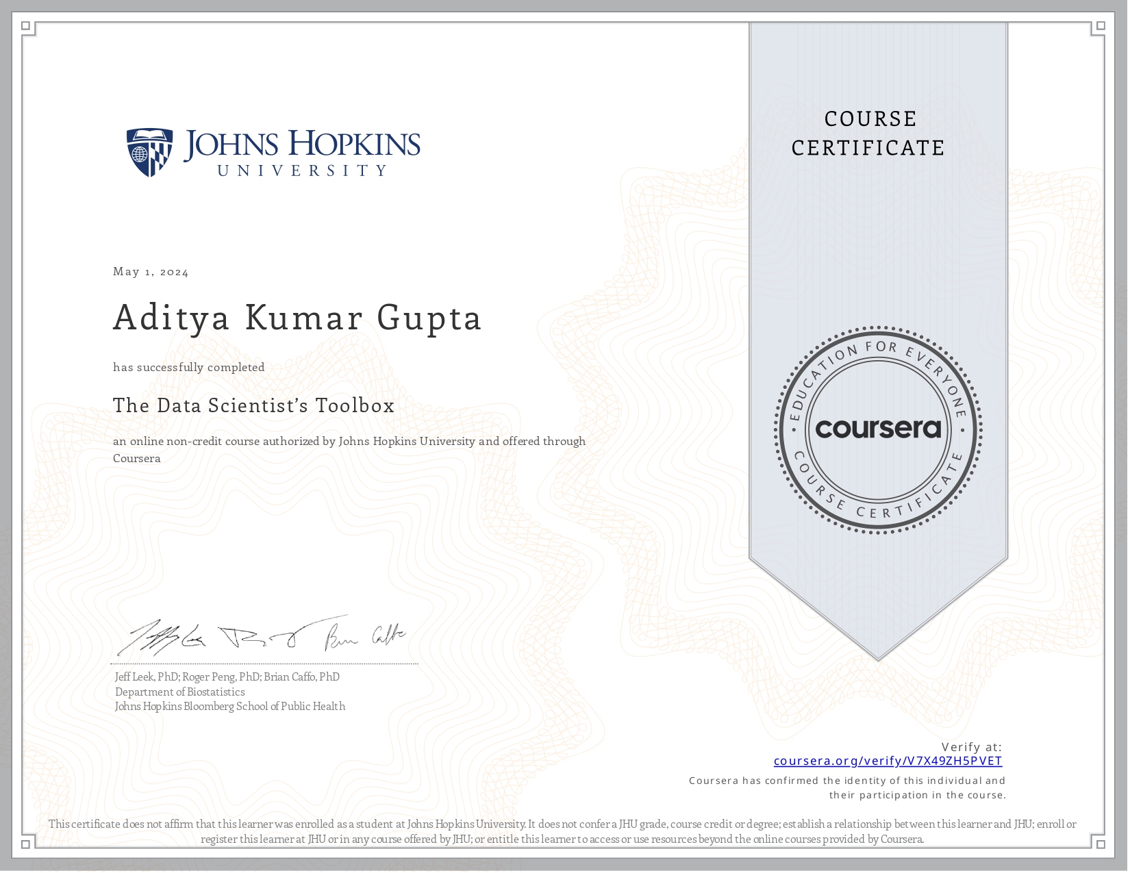 The Data Scientist's Toolbox